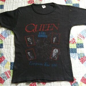 Vintage Rare Queen Band A Kind Of Magic 1986 European Tour Concert Large T-shirt